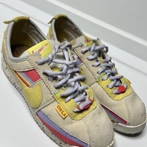 Nike Union Cortez Lemon Drop Sneaker Men’s Size 5.5 Lemon Front Suede Lace Up